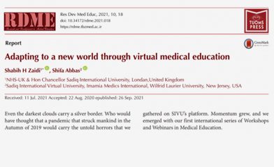 Adapting to a New World Through Virtual Medical Education