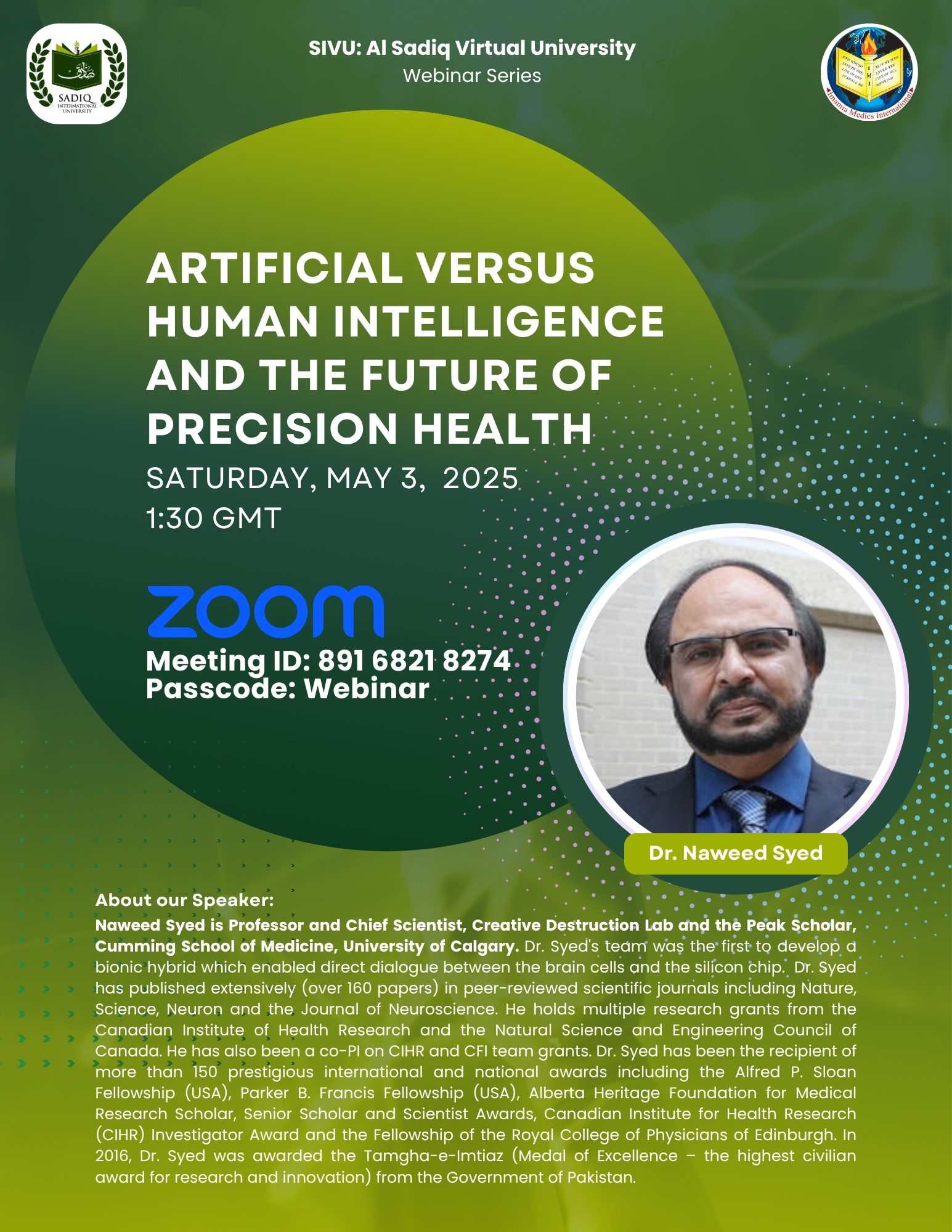 Artificial versus Human intelligence and the future of Precision Health