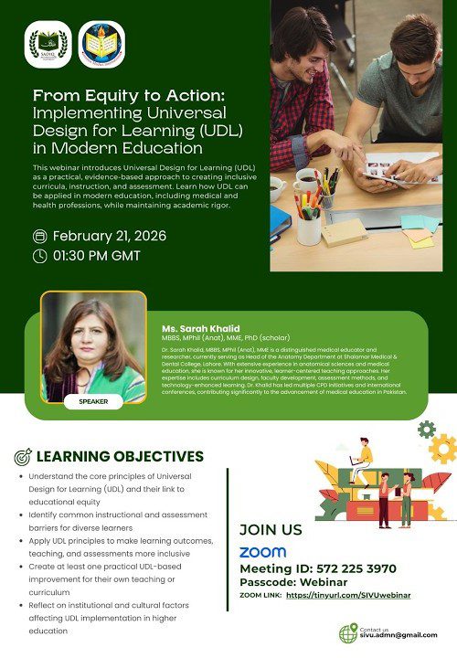 From Equity to Action: Implementing Universal Design for Learning (UDL) in Modern Education.