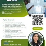 Artificial Intelligence in Healthcare Simulation Flyer - QR code